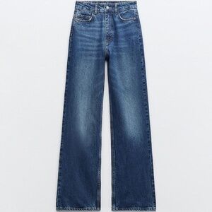 Zara High-Waisted Full Length Straight Leg Jeans - Size 29 (CA 8)